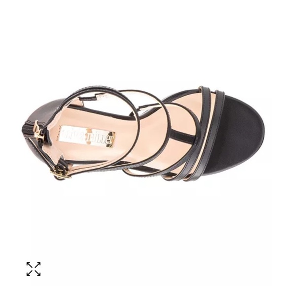 Olivia Miller Size 8.5 Black Sensual Block Sandals in Great Condition - Picture 5 of 16